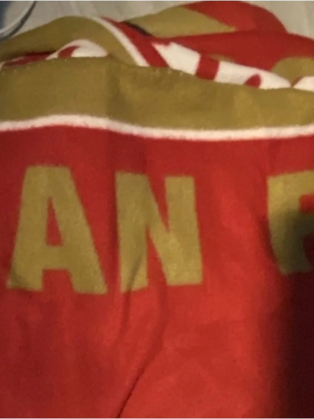 49ers Red and Gold Blanket